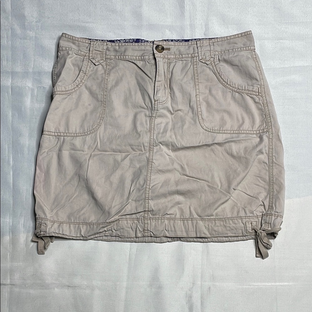 OLD NAVY Beige Casual Skirt with Drawstring Hem - Picture 4 of 9